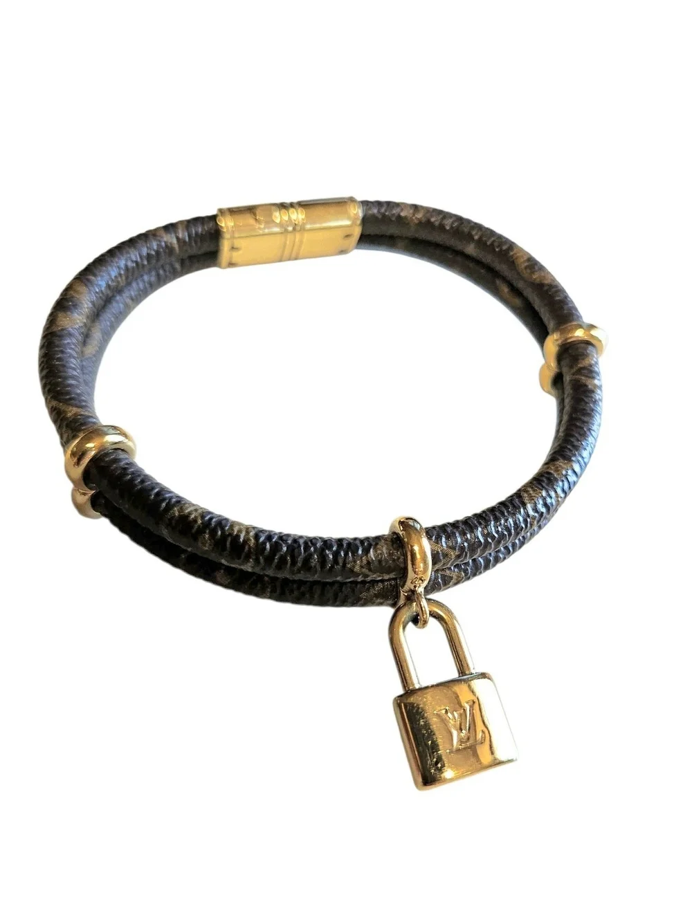 Louis Vuitton Keep It Twice Monogram Bracelet (Model M6640E)